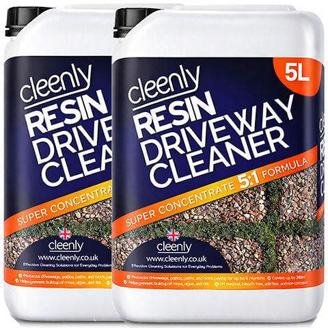 Cleenly Resin Driveway Cleaner Simply Spray and Walk Away Free From Bleach Concentrated 10L