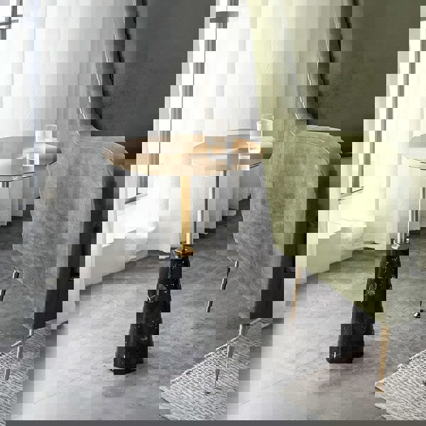 Kilby Side Table, Marble-Weilai Concept-Gold+Black-Weilai Concept