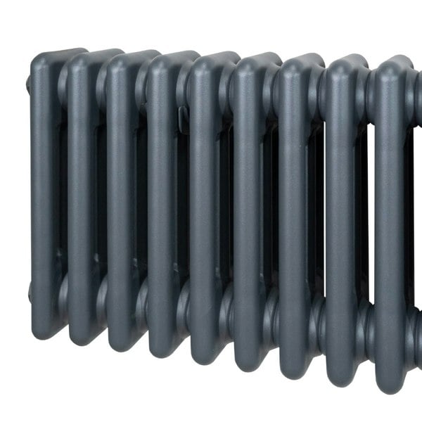 Monstershop Traditional 3 Column Radiator - 600 x 1462mm - Anthracite Grey