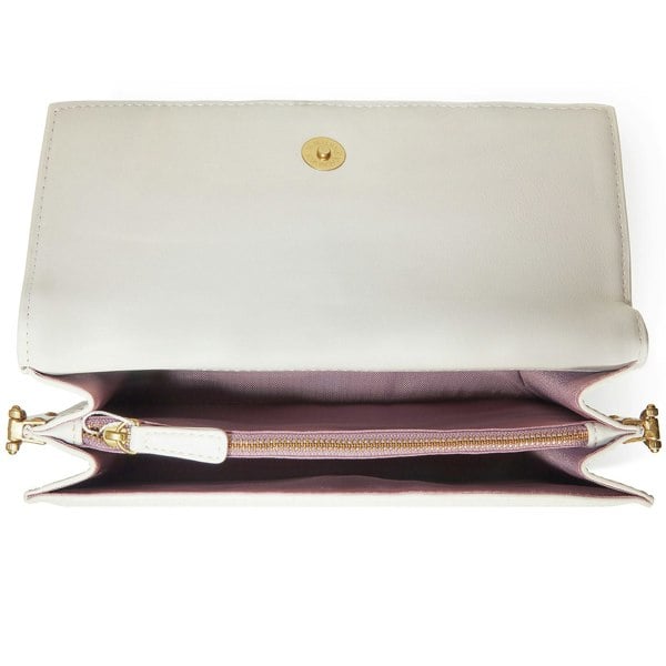 LaBante London Daisy White Vegan Shoulder & Crossbody Bag