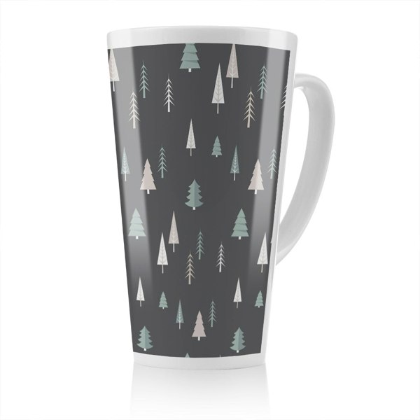 Benjamin Tate Design Christmas Winter Forest Dining Latte Mug