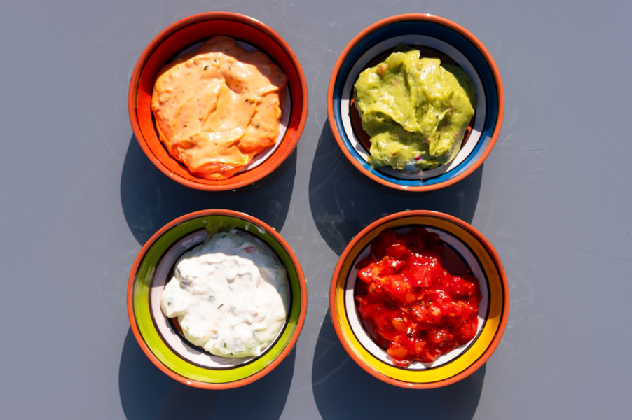 Verano Spanish Ceramics Fiesta - Set Of 4 Hand Painted 11Cm Tapas Bowls