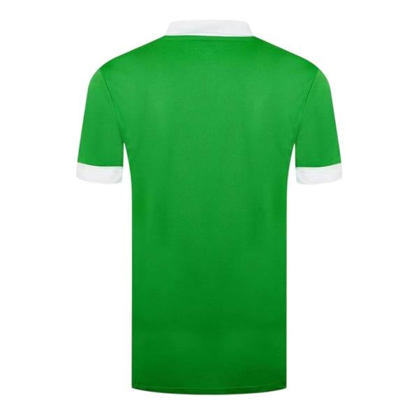 Umbro Mens V Neck Regular Short-Sleeved T-Shirt - Emerald Green/White - 