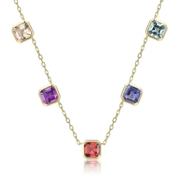 Sarah Layton Multi Gemstone Necklace - 9ct Yellow Gold - NTN2180MULTI-9YG
