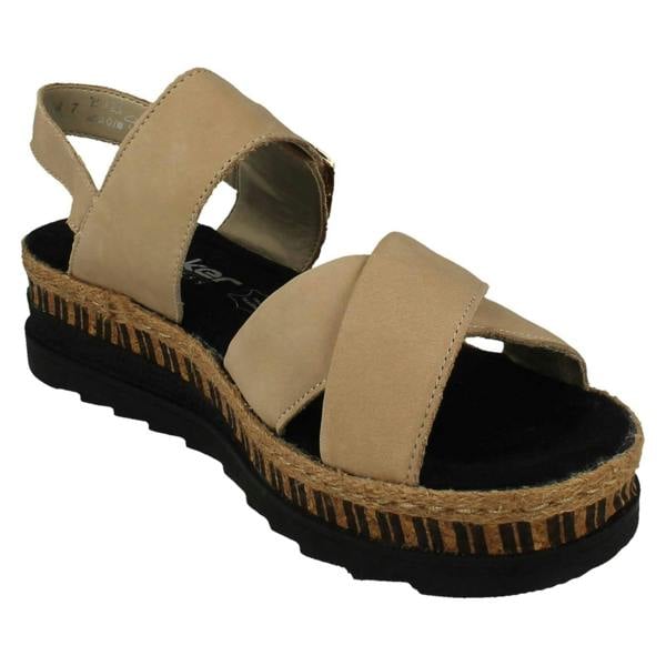 Rieker Womens Rieker Hook And Loop Sandals V7951