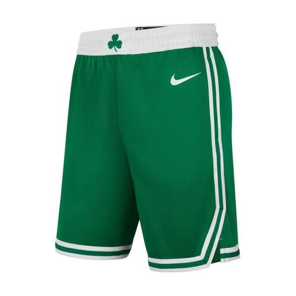 Nike Mens Icon Boston Celtics Basketball Shorts - Green - 