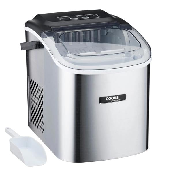 Cooks Professional 1.3L Ice Maker | 12kg / 24h | Silver