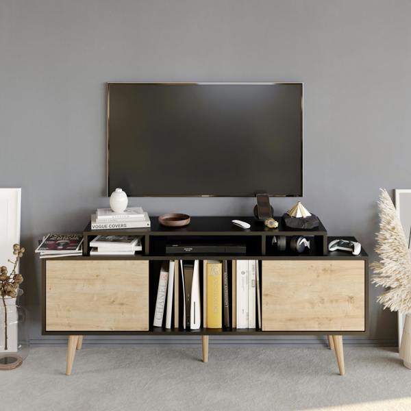 Decorotika Char Modern Tv Stand TV Cabinet for TV's up to 72"