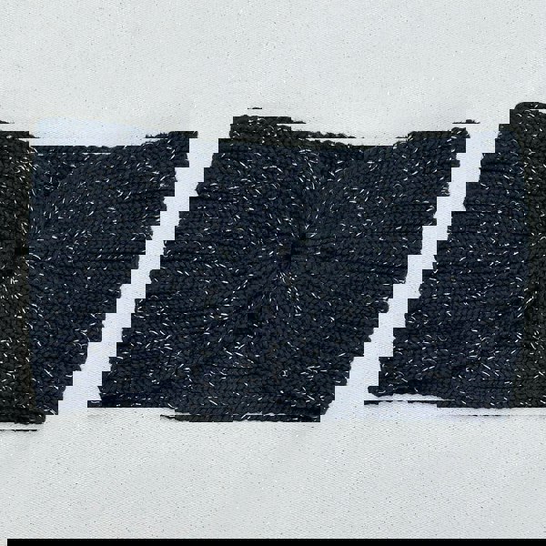 Ear Warmer Headband Winter Headband Silver Black