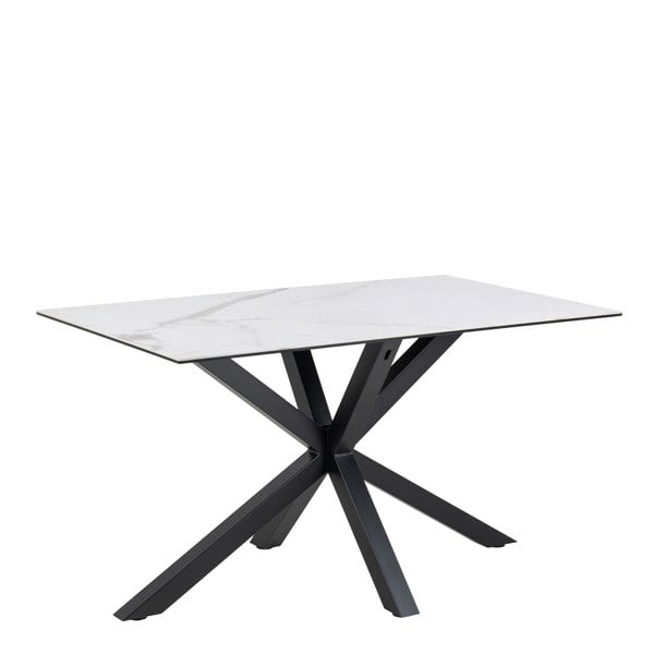 Furniture To Go Heaven Dining Table with Ceramic White Top 135cm