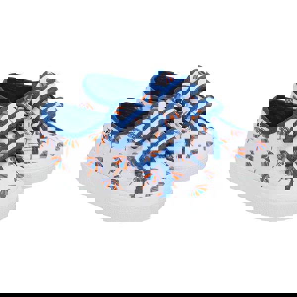 Superga Childrens/Kids 3750 Leggera Umbrella Trainers - White/Blue Quartz/Jaffa Orange