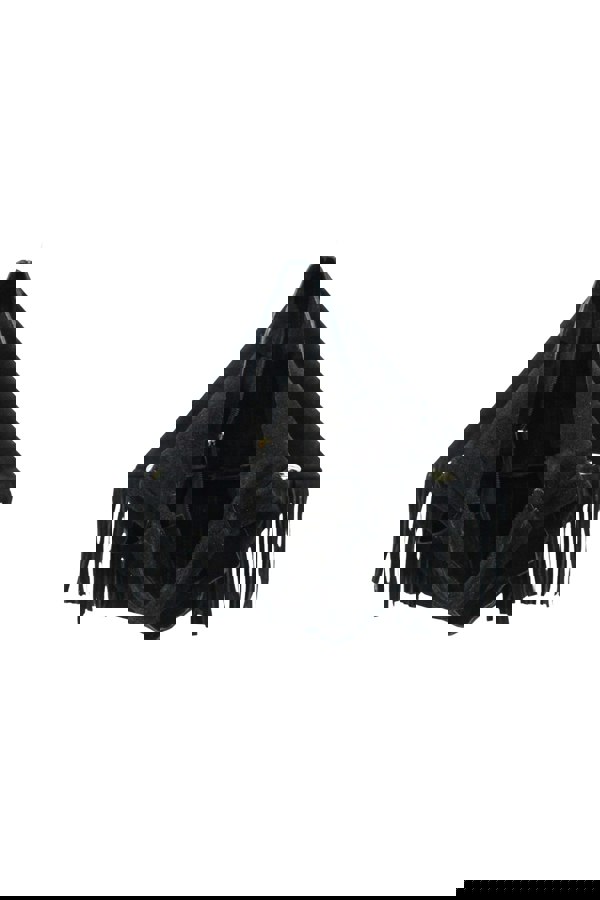 Kitise Italian Genuine Suede Fringe Crossbody Shoulder Bag