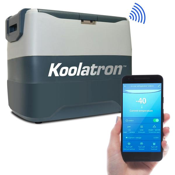 Koolatron Fridge Freezer Electric Cool Box 50L Cooler Box Portable 12v Camping Car Fridge For Campervan Perfect for Road Trips Compressor Cooling