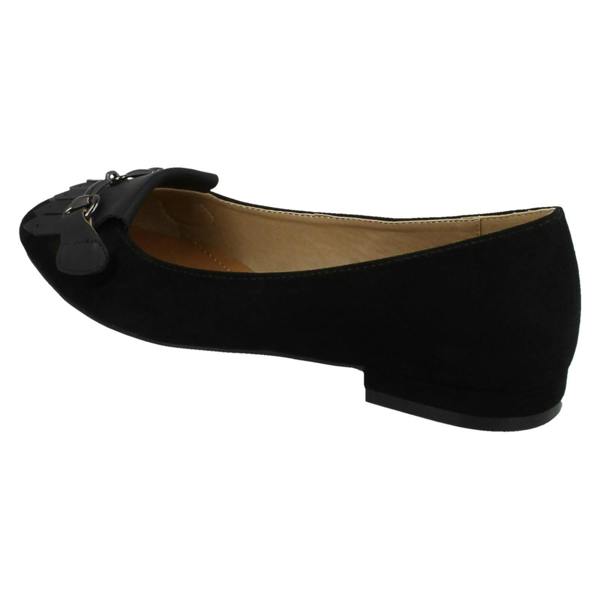 Anne Michelle Ladies Anne Michelle Low Heel Slip On Ballerinas