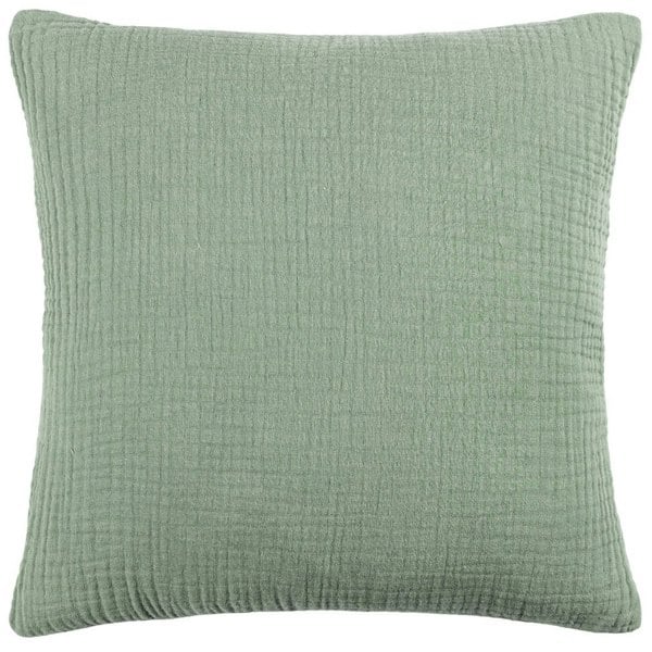 Yard Lark Cotton Crinkled Cushion Cover - Eucalyptus