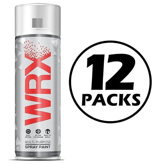 WRX 12X WRX Matt White Spray Paint 400ml