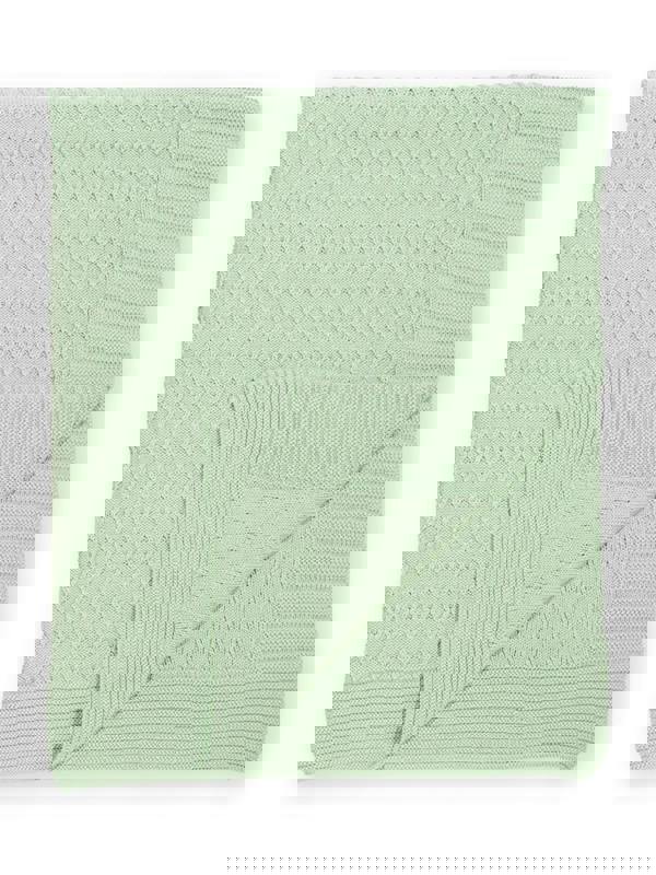 Kite Baby Organic Diamond Blanket Soft Sage