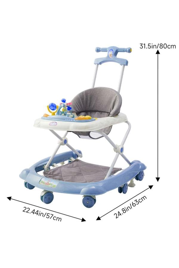 Living and Home Foldable & Adjustable Baby Walker