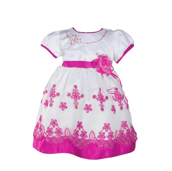 Cinda Embroidered  Floral  Dress