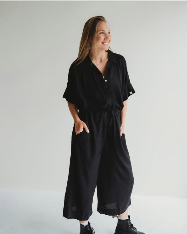 Iris Black Jumpsuit- image 5