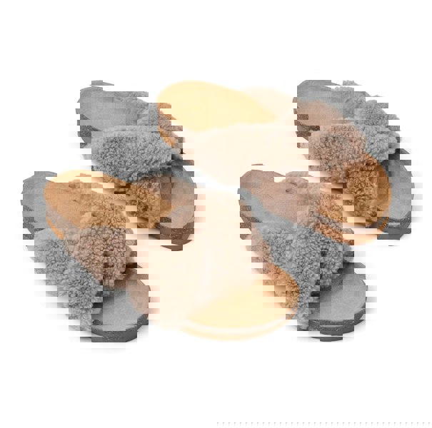 Lilly Cross Slipper Teddy Brown