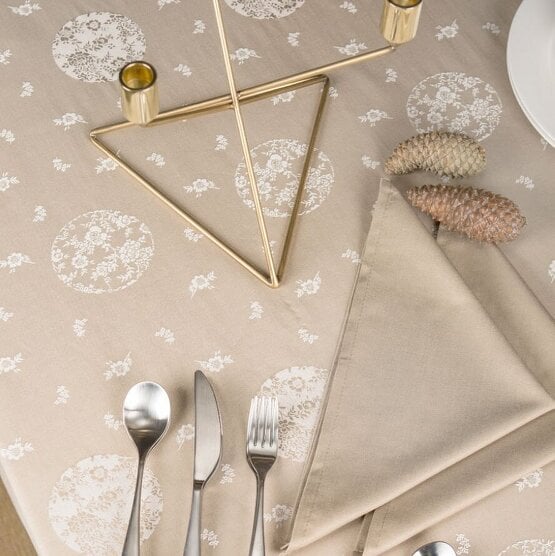 Cotton and Olive Pixie Tablecloth and Napkin Set