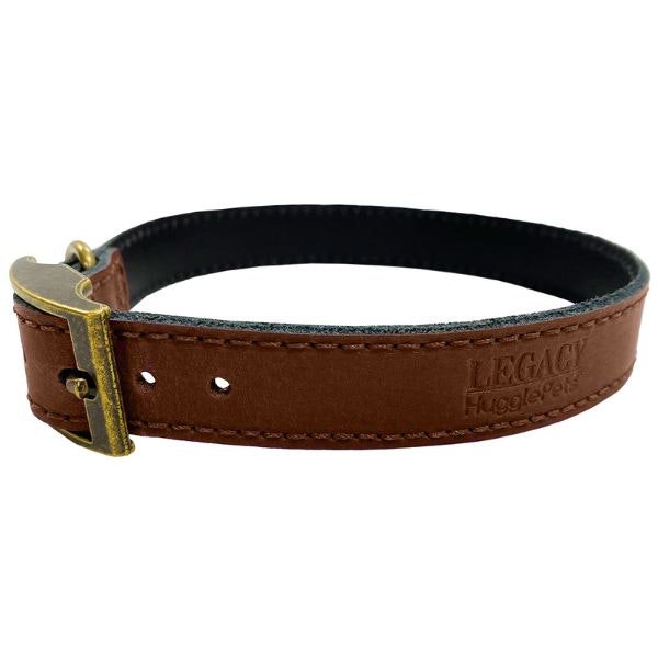 HugglePets Legacy Leather Dog Collar