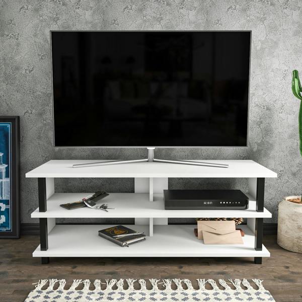 Decorotika Pueblo Modern Tv Stand TV Cabinet for TV's up to 55"