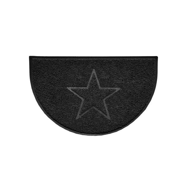 Nicoman Star Embossed Halfmoon Indoor/Sheltered Outdoor Spaghetti Doormat