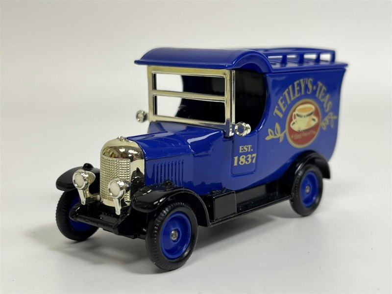 MCSlots Bull Nose Morris Delivery Van 1926 Tetley Tea Bags On The Road Lledo TTB1D S4