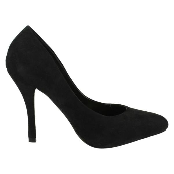 Spot On Ladies Spot On High Heel Pointed Toe Court Shoe