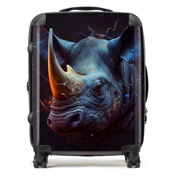 Warren Reed Rhino Face Splashart Suitcase