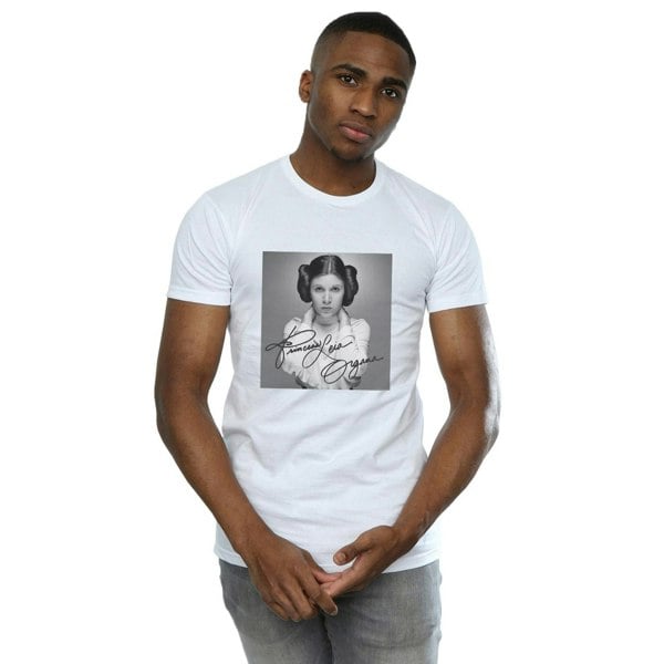 Star Wars Mens Princess Leia Organa T-Shirt - White