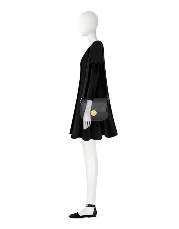 Le Parmentier San Pedro Shoulder Bag - Black