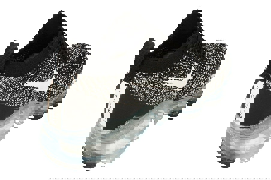 Nike Womens Air Vapormax Flyknit 3 Aj6910  001 - Black White Metallic Silver 001 - Photo 2