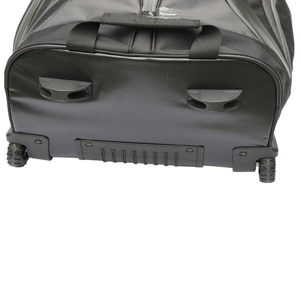 Gr8 Home Golf Travel Bag with Hard ABS Top and Wheels Black Grey