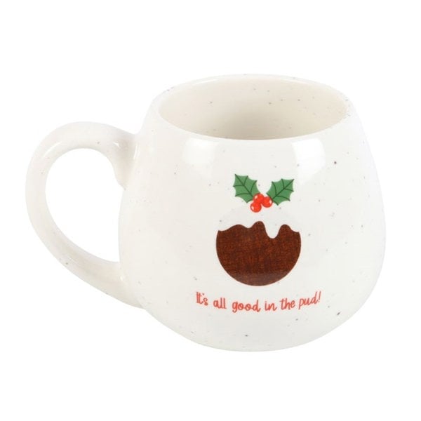 Serano All Good in the Pud Rounded Christmas Mug