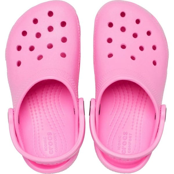 Crocs Toddler Classic Thermoplastic Taffy Pink Loafers