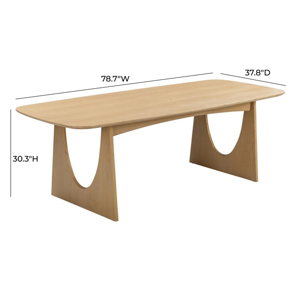 Furniture Edit Cybill Natural Ash Dining Table