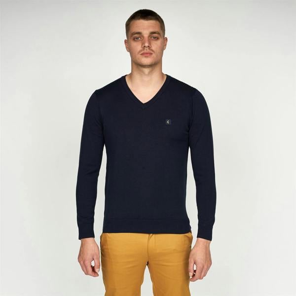 Gabicci V00GK06 Mens Brandon Vee Neck Sweater Gabicci Vintage - NAVY