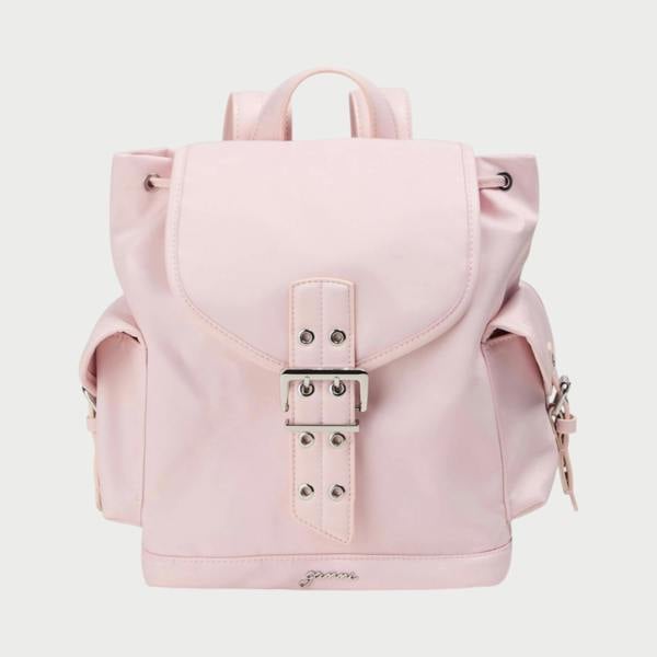 GANNI Bucky Shell Backpack Chalk Pink