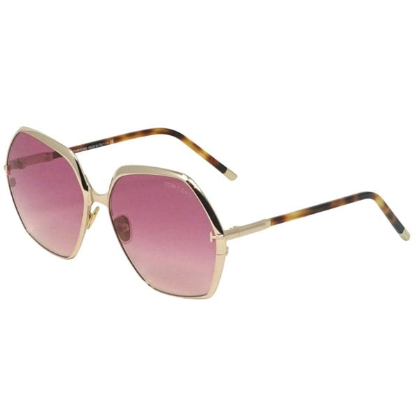 Tom Ford Fonda 02 Ft0912 28T Gold Sunglasses