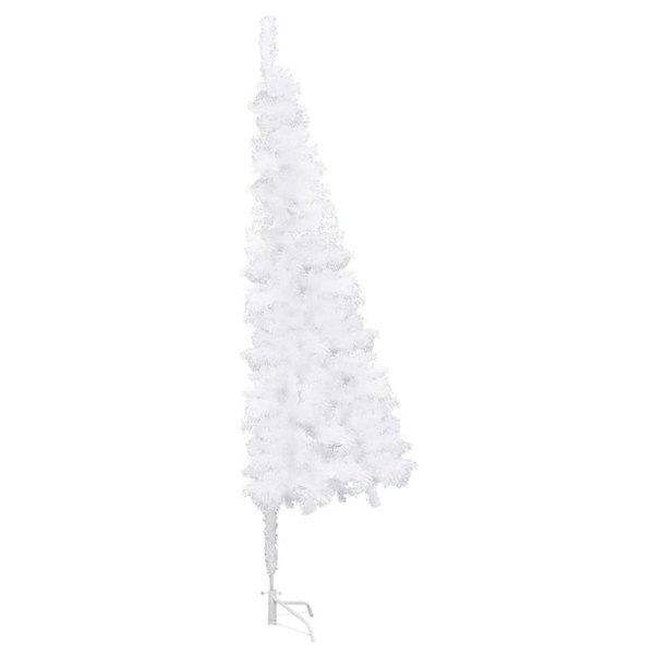 Berkfield Corner Artificial Christmas Tree White 240 cm PVC