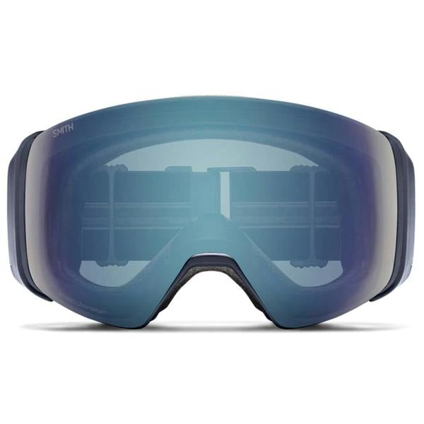 Smith Ski Goggles 4D Mag 3P2 4B Royal Navy ChromaPop Everyday Blue Mirror & CP Storm Blue Sensor Mirror