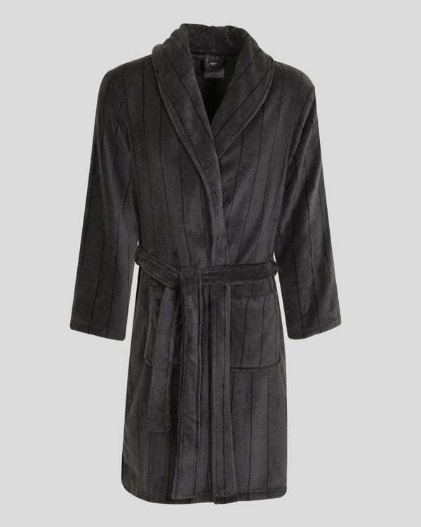 Steel & Jelly Portland - Striped Supersoft Fleece Dressing Gown