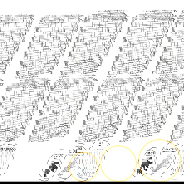 Monstershop Gabion Baskets 100 x 80 x 30cm / 4 Pack