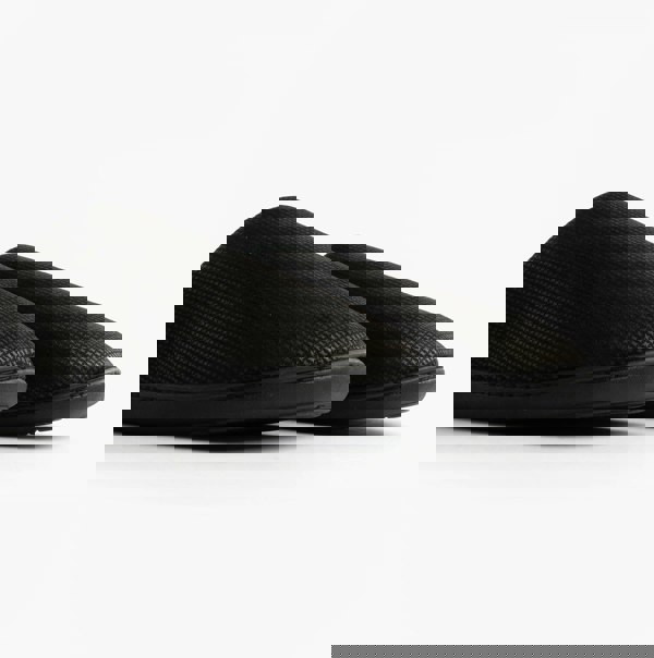 Totes Isotoner SQUARE PATTERNED SMART MULE Mens Mule Slippers Black