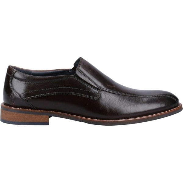 Hush Puppies Donovan Leather Men's Black Slip-On Shoes
