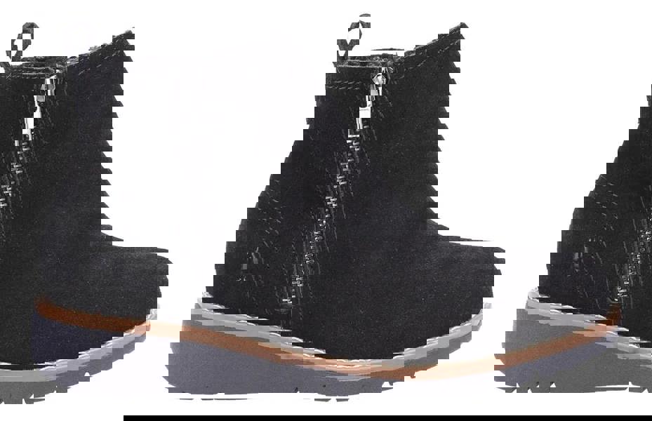 Hush Puppies Libby Womens Wedge Heel Casual Zip-Up Ankle Boots