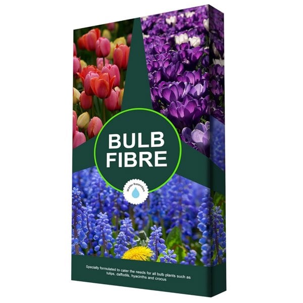 1 x 20 Litre Bulb Fibre Compost With Improved Water Retention Fast Establishment For Tulips, Daffodils, Hyacinths & Crocus